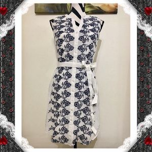 Taylor Embroidered Button Down Shirt Dress